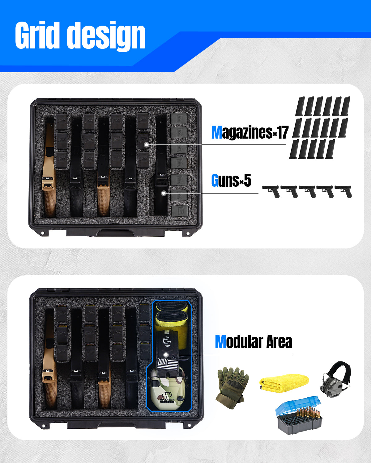 INCHOI 3828H (5-Pistol Case)